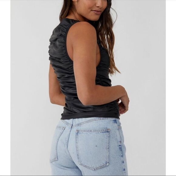 NWT Free People Ride Along Top / Black - Picture 4 of 6